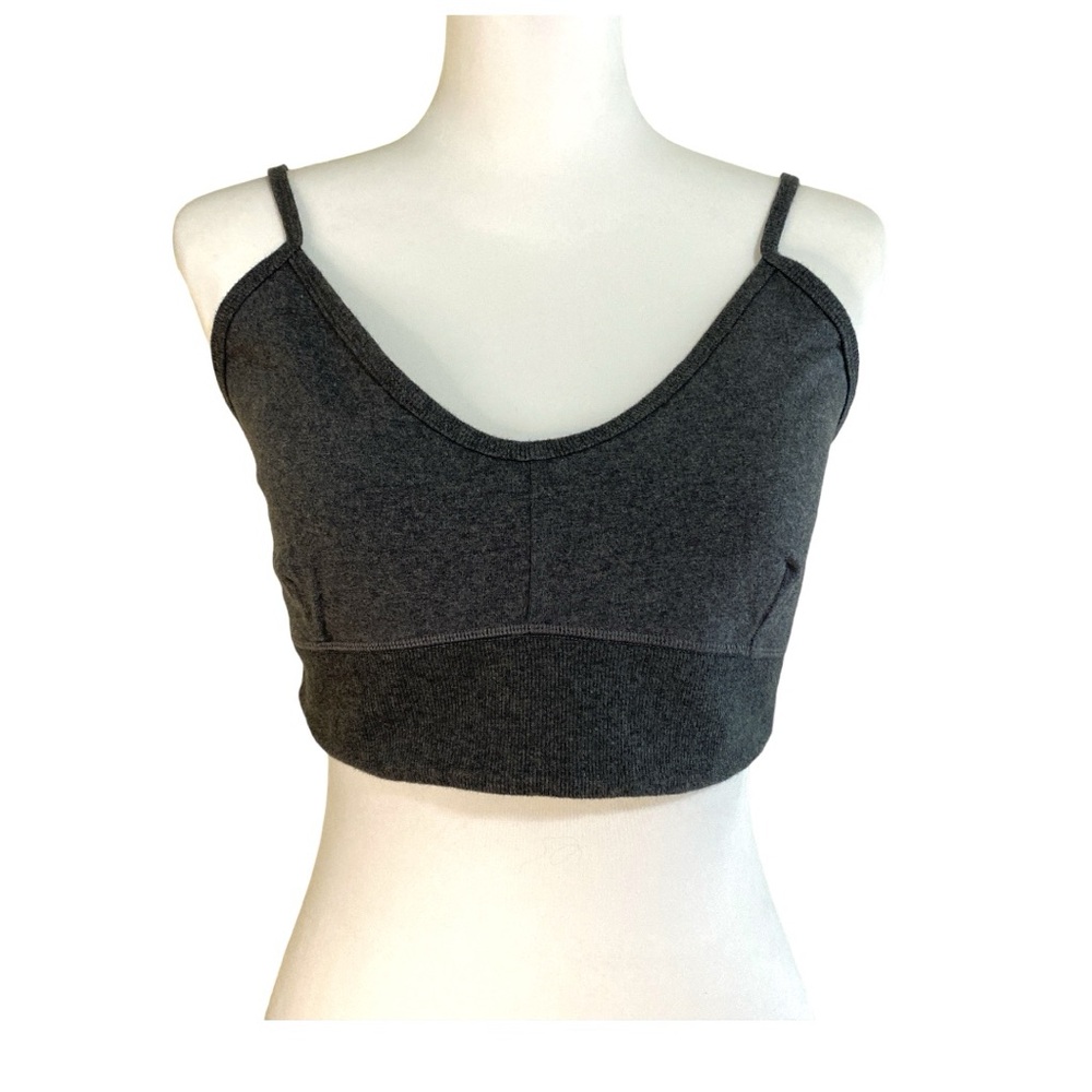 NWT Bandier x Sincerely Jules Meadow Bra Charcoal Gray Size L